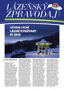 Lázeňský zpravodaj<br>4. ročník, číslo 1<br>leden - březen 2019