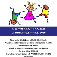 PŘÍMĚSTSKÉ LETNÍ TÁBORY, 10. 8. 2026