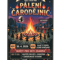 PÁLENÍ ČARODĚJNIC, 30. 4. 2026